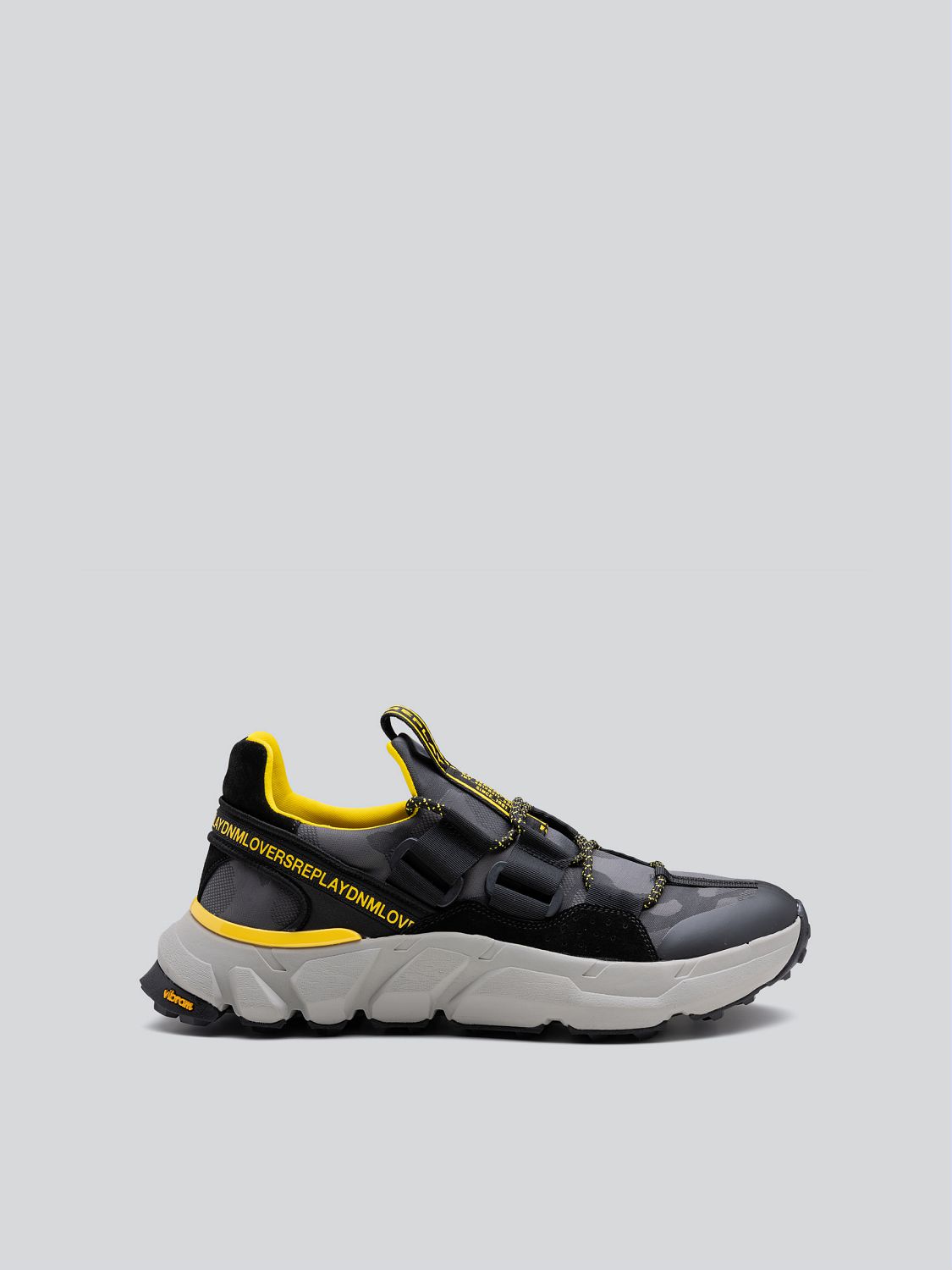 REPLAY SPLIT CAMO SNEAKERS