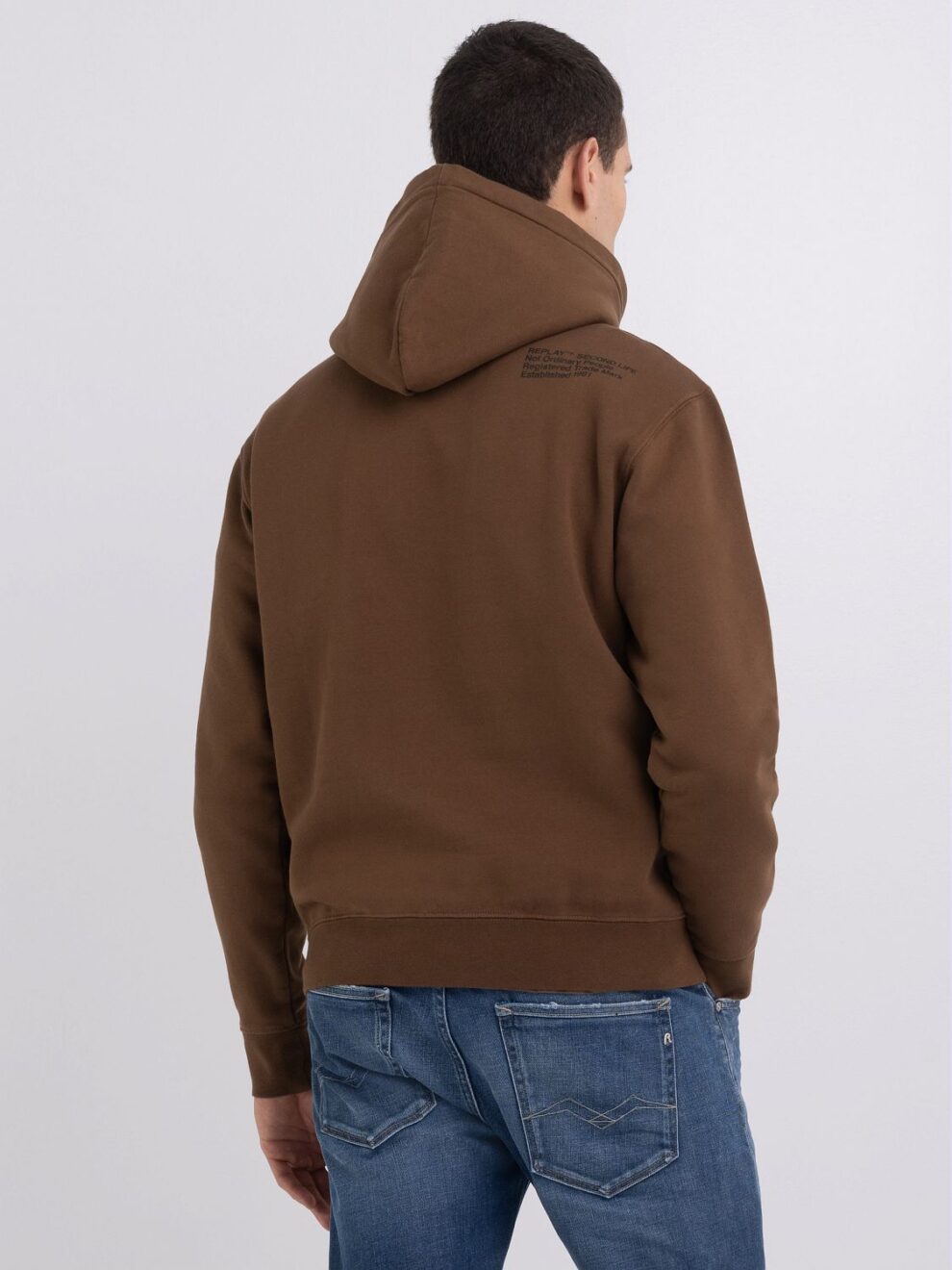 REPLAY HOODIE IN COTTON